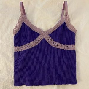 Urban Outfitters purple lace tank